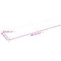 vidaXL Kúpeľňová doska 180x40x(2-6) cm, neošetrený masív