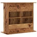vidaXL Stojan na akvárium staré drevo 81x36x73 cm kompozitné drevo