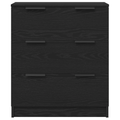 vidaXL Servírovacia skriňa 3 ks Čierny dub 180 x 30 x 70 cm