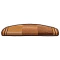 vidaXL Samolepiace nášľapy na schody 15 ks, hnedé 65x21x4 cm