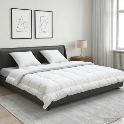 vidaXL Súprava paplóna a vankúša 3 ks 220x260 cm Leto 140 GSM Vlnka