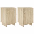 vidaXL Nočný stolík 2 pcs Dub sonoma 33,5 x 34,5 x 50 cm