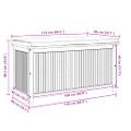vidaXL Vonkajší box na vankúše 113x50x60,5 cm akáciový masív