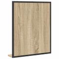 vidaXL Kúpeľňové zrkadlo s poličkou Nástenný Čierna 50 x 12 x 60 cm