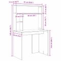 vidaXL Stôl Dymová dub 91 x 50 x 149 cm Kompozitné drevo