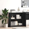 vidaXL Regál na knihy 80 x 24 x 76 cm Kompozitné drevo Čierny dub