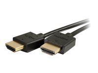 Ultra Flexible Cable with Low Profile Connectors - HDMI kábel - HDMI s kolíkmi (samec) do HDMI s kolíkmi (samec) - 91,4 cm - dvojnásobne tienený - čierna