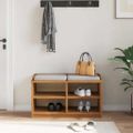 vidaXL Lavica do predsiene SANDNES 87x40x50 cm borovicový masív