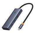 Rozbočovač 5 v 1 Baseus série UltraJoy USB-C na HDMI4K@30Hz+3xUSB 3.0+1xPD (sivý)