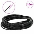 vidaXL Kožená šnúrka 1 Čierna Ø3 mm x 10 m Koža