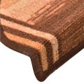 vidaXL Nášľapy na schody samolepiace 10 ks 65x21x4 cm hnedé