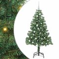 vidaXL Vianočný stromček Zelená 150 cm PVC