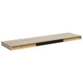 vidaXL Plávajúce nástenné police 4 ks, dubové 90x23,5x3,8 cm, MDF