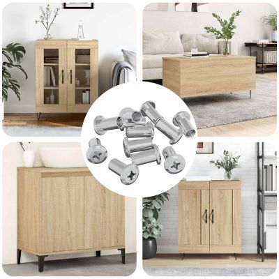 vidaXL Zámková matica 2857 pcs Niklová Oceľ