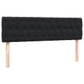 vidaXL Posteľný rám boxspring s matracom a LED čierny 160x210 cm zamat