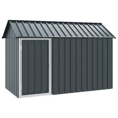 vidaXL Klietka pre vtákov Antracit 215 x 112 x 141 cm Pozinkovaná oceľ