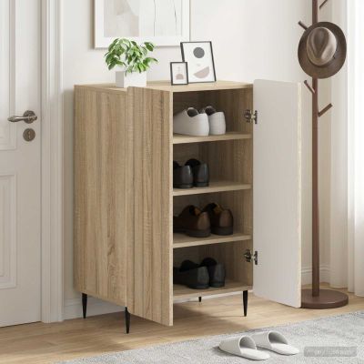 vidaXL Skriňa na topánky ZWOLLE 59,5 x 39,5 x 91,5 cm Kompozitné drevo