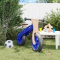 vidaXL Balančný bicykel pre deti s nafukovacími pneumatikami modrý