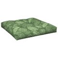 vidaXL Poduška na paletovú pohovku vzor listov 70x70x12 cm látka