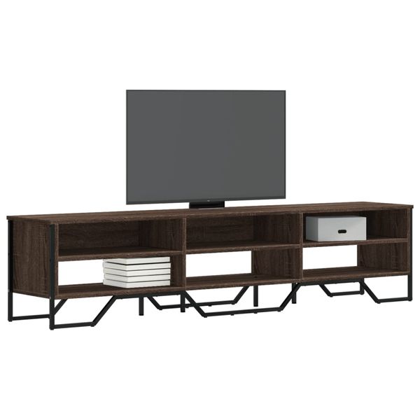 vidaXL TV skrinka hnedý dub 180x34x41 cm kompozitné drevo
