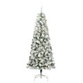 vidaXL Umelý Sklápací Vianočný Stromček 300 LED Zelená a biela 180 cm