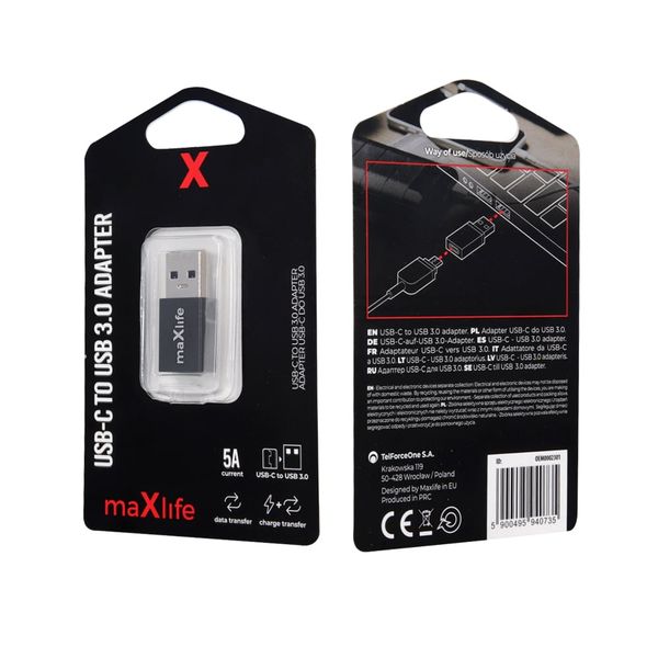 Maxlife adaptér USB-C na USB 3.0 OEM0002301