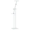 vidaXL Stánky na výstavy 2 ks Biely 26,5 x 26,5 x 150 cm Oceľ