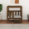 vidaXL Posteľ pre psa medovohnedá 65,5x50,5x70 cm borovicový masív