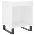 vidaXL Nočný stolík biely 40x35x50 cm spracované drevo