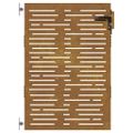 vidaXL Záhradná brána 85x125 cm, corten oceľ, štvorcový dizajn