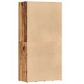 vidaXL knižnica Old Wood 66x30x130 cm Engineered Wood