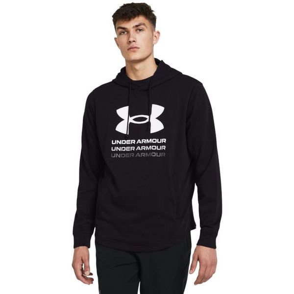Mikina Rival Terry Graphic HD Čierna - Under Armour, veľkosť L