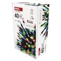 LED vianočná reťaz, 4 m, vonkajšia aj vnútorná, multicolor, programy, časovač