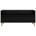 vidaXL TV skrinka 100 x 34,5 x 44,5 cm Čierny dub Kompozitné drevo