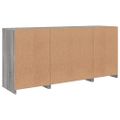 vidaXL Komoda s LED svetlami sivá sonoma 142,5x37x67 cm