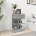 vidaXL Nočné stolíky 2 ks sivý dub sonoma 40x35x65 cm spracované drevo