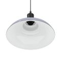 VidaXL Závesná lampa výškovo nastaviteľná E27 lesk šedá Ø 31 cm kov