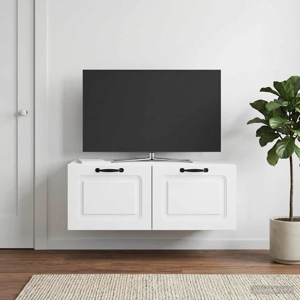 vidaXL Nástenná TV skrinka Biela 78,5 x 41 x 30 cm Kompozitné drevo