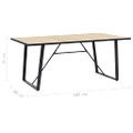 vidaXL Jedálenský stôl, dubová farba 180x90x75 cm, MDF