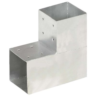vidaXL Trámová spojka v tvare L 101x101 mm pozinkovaný kov