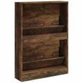 vidaXL Botník dymový dub 59x17x81 cm spracované drevo
