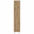 vidaXL Highboard Remeselný dub 69,5 x 34 x 180 cm Kompozitné drevo