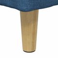 vidaXL Ottoman s Úložným Priestorom Modrá 60 x 60 x 45 cm látka