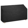 vidaXL Kryt na záhradnú lavicu 12 očiek 210x70x70/88 cm, polyetylén