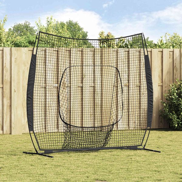 vidaXL Sieť na tréning bejzbalu Čierna 250 x 106 x 209 cm Polyester