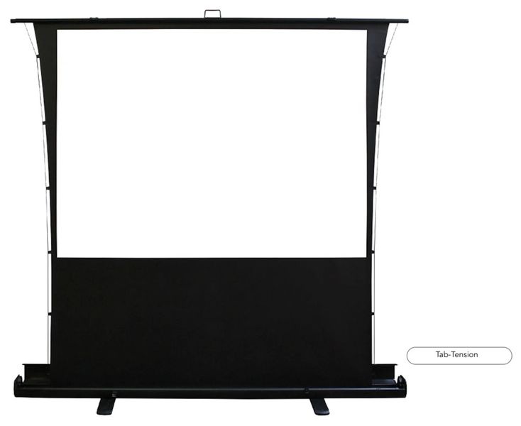 ELITE SCREENS plátno teleskopické od podlahy vzhůru 92" (233,7cm)/ 16:9/ 114,6×203,7cm/ gain 1.1/ case černý Projekcní plátno, mobilní, teleskopické, 92" (233,7 cm), 16:9, 203,2 x 114,3 cm, case cerný, Gain 1,1