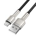 USB kábel pre Lightning Baseus Cafule, 2,4 A, 0,25 m (čierny)