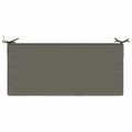 vidaXL Vankúš na lavičku SOEST 100% polyester Sivá 110 x 50 x 8 cm