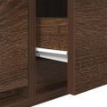 vidaXL TV skrinka, hnedý dub 80x31x25,5 cm spracované drevo