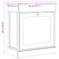 vidaXL Skrinka na topánky biela 50x28x58 cm drevo paulovnie